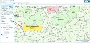 Guide to the standard land value map for Mecklenburg-Vorpommern - Step 1