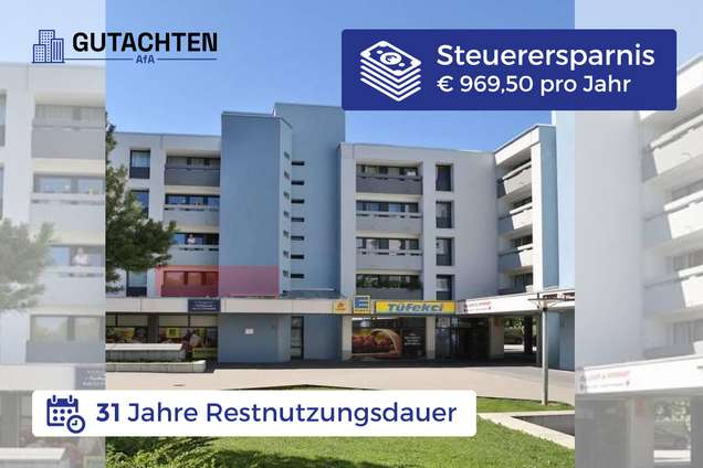 € 969,50 Steuerersparnis pro Jahr - 31 Jahre Restnutzungsdauer