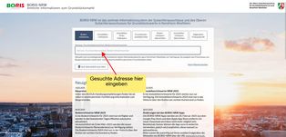 Guide to the standard land value map for North Rhine-Westphalia - Step 1