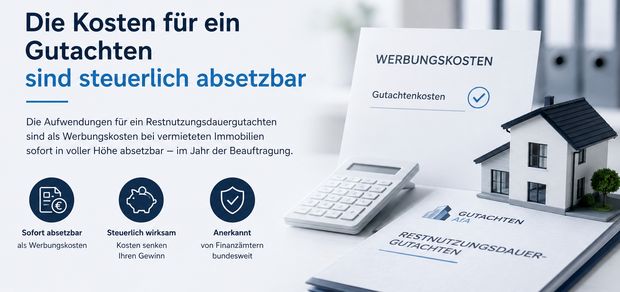 Kosten für die Gutachten sind steuerlich absetzbar