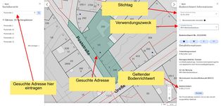 Guide to the Hamburg standard land value map - Step 1