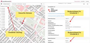 Guide to the standard land value map for Lower Saxony - Step 2