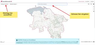Guide to the standard land value map for Lower Saxony - Step 1
